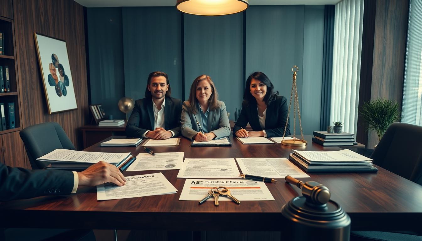 Real estate ownership transfer documents and closing confirmation